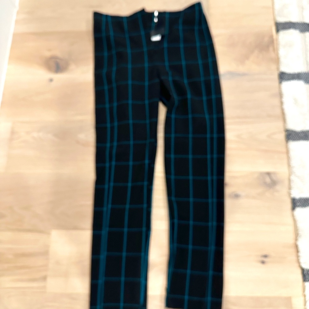 Ann Taylor Audrey Pant Black Windowpane Size 10